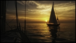 no mar  .  sailing